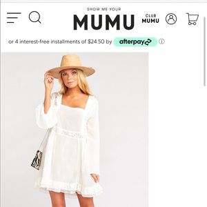 Show Me Your Mumu White Dress